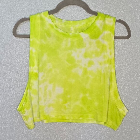 Lululemon All Yours Cropped Cotton Tank*Tie Dye - 10 * Small Flaw - Picture 4 of 7